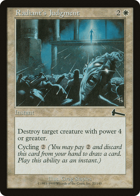 Radiant's Judgment (22) — Urza's Legacy
