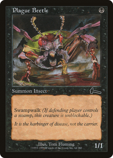 Plague Beetle (64) — Urza's Legacy