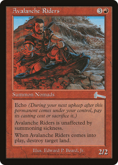 Avalanche Riders (74) — Urza's Legacy