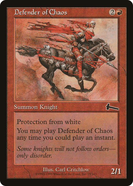 Defender of Chaos (75) — Urza's Legacy