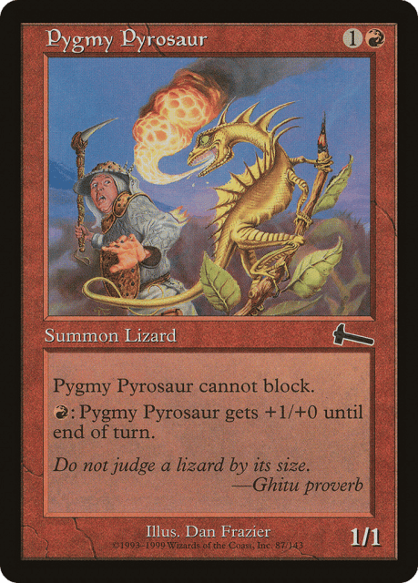 Pygmy Pyrosaur (87) — Urza's Legacy