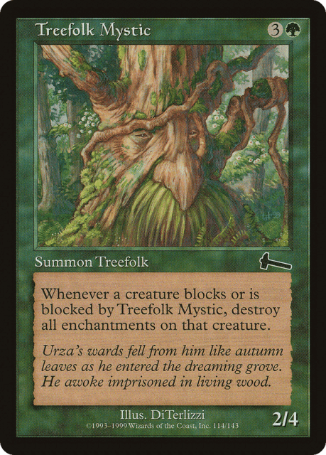 Treefolk Mystic (114) — Urza's Legacy