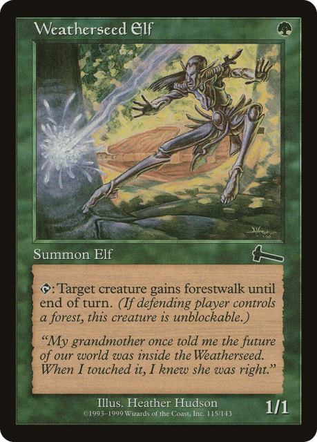 Weatherseed Elf (115) — Urza's Legacy