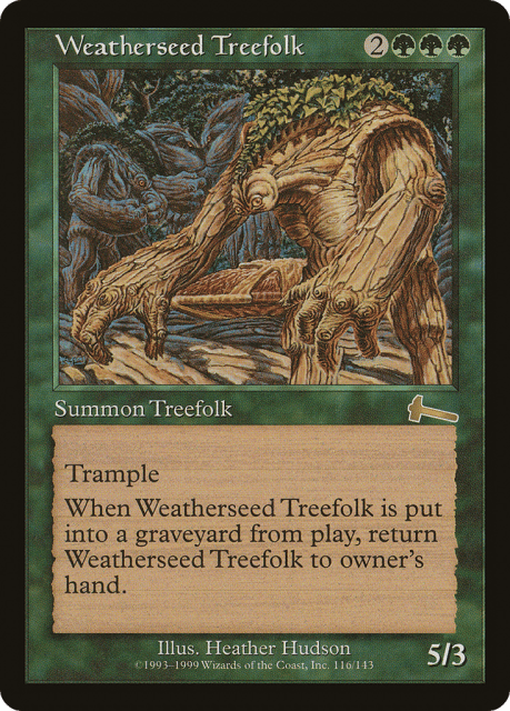 Weatherseed Treefolk (116) — Urza's Legacy