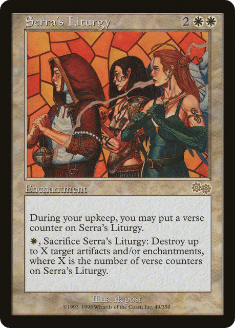 Serra's Liturgy (49) — Urza's Saga