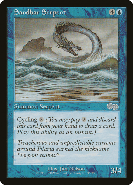 Sandbar Serpent (95) — Urza's Saga