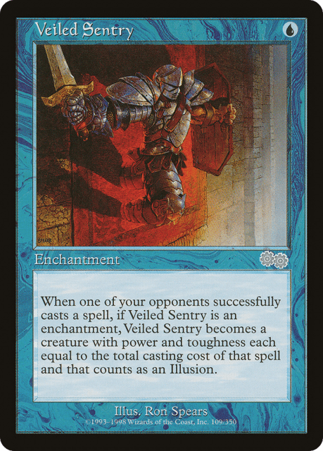Veiled Sentry (109) — Urza's Saga