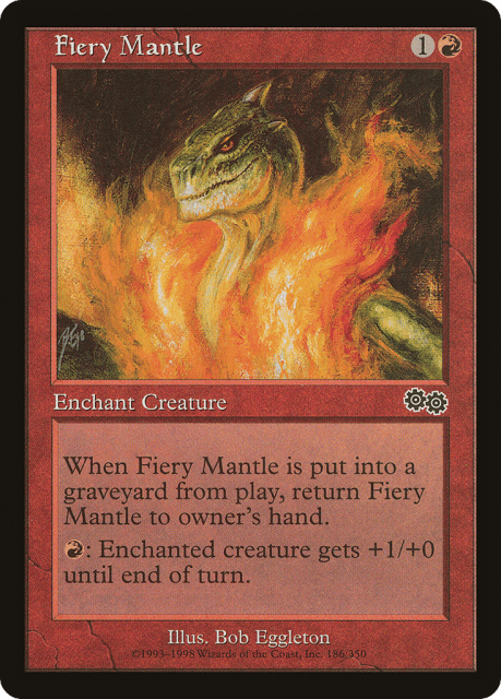 Fiery Mantle (186) — Urza's Saga