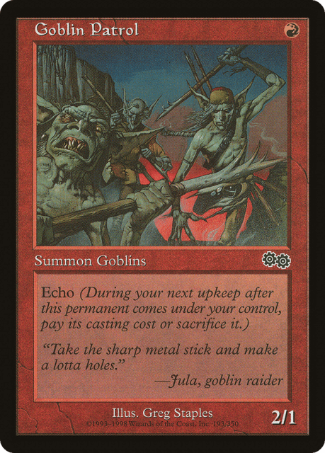 Goblin Patrol (193) — Urza's Saga