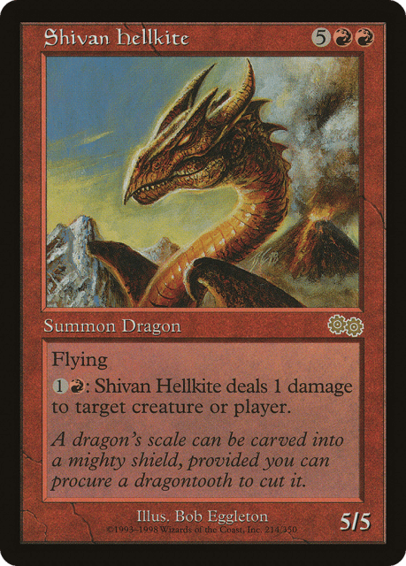 Shivan Hellkite (214) — Urza's Saga