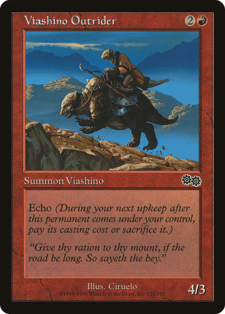 Viashino Outrider (223) — Urza's Saga
