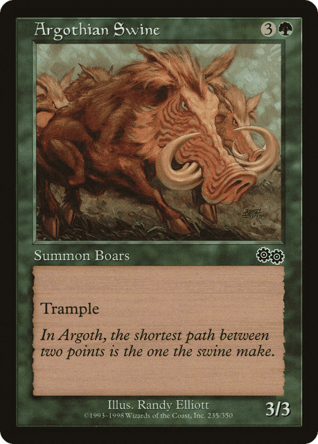 Argothian Swine (235) — Urza's Saga