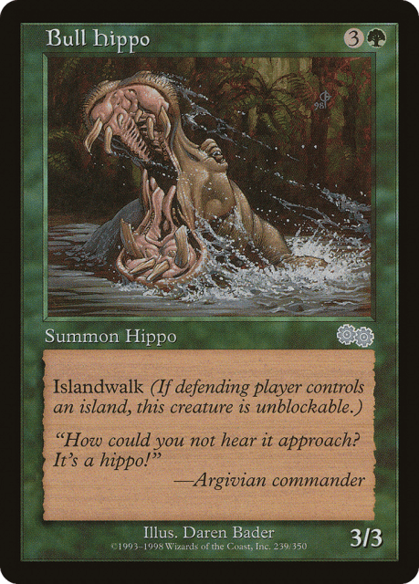 Bull Hippo (239) — Urza's Saga