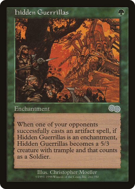 Hidden Guerrillas (261) — Urza's Saga