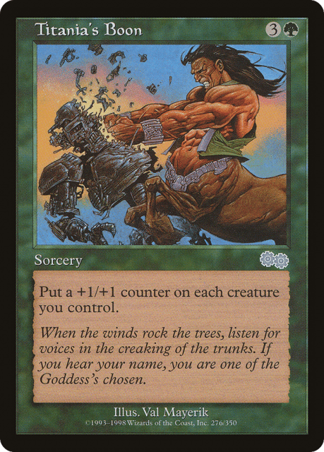 Titania's Boon (276) — Urza's Saga