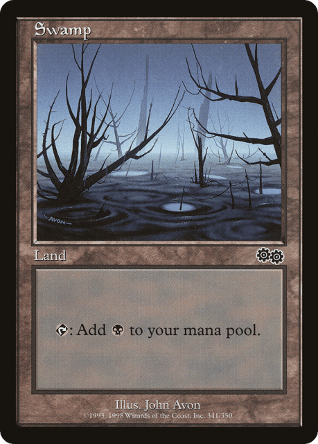 Swamp (341) — Urza's Saga