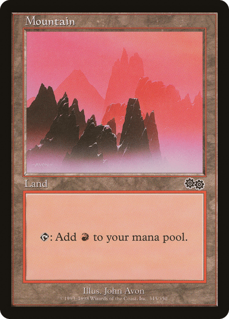 Mountain (345) — Urza's Saga