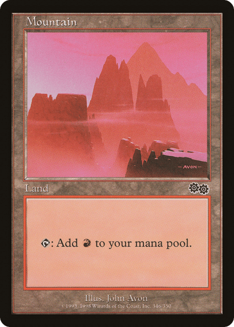 Mountain (346) — Urza's Saga