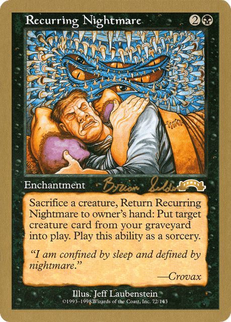 Recurring Nightmare (bs72) — World Championship Decks 1998