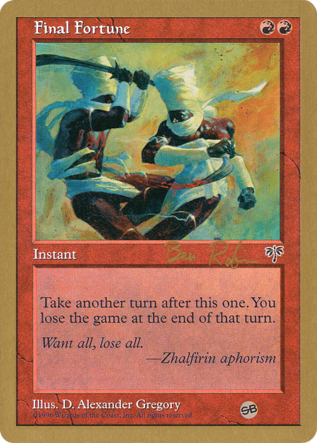 Final Fortune (br174sb) — World Championship Decks 1998