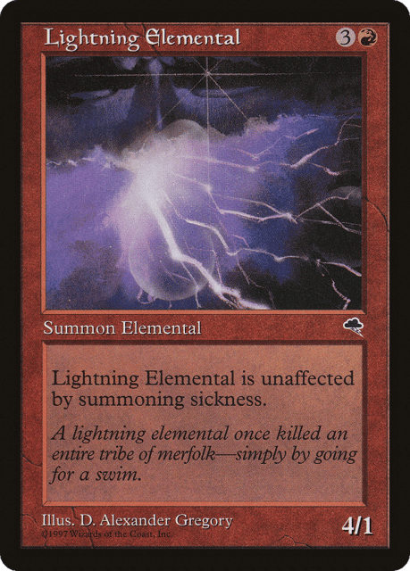 Lightning Elemental (186) — Tempest