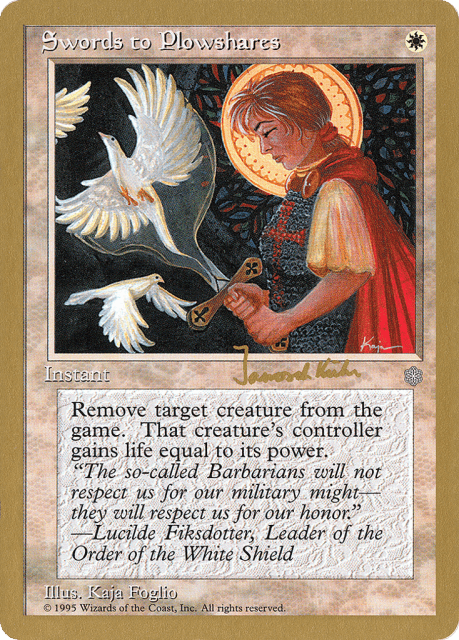 Swords to Plowshares (jk54) — World Championship Decks 1997