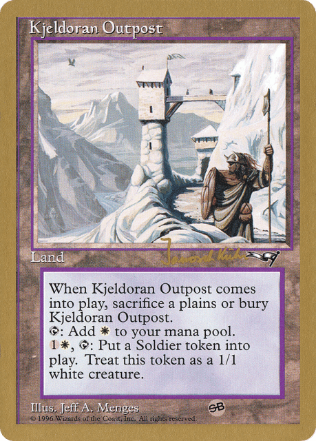 Kjeldoran Outpost (jk139sb) — World Championship Decks 1997
