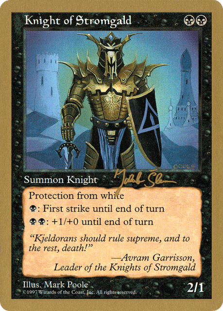 Knight of Stromgald (js171) — World Championship Decks 1997