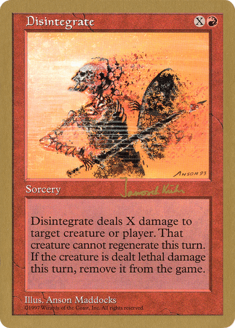 Disintegrate (jk219) — World Championship Decks 1997
