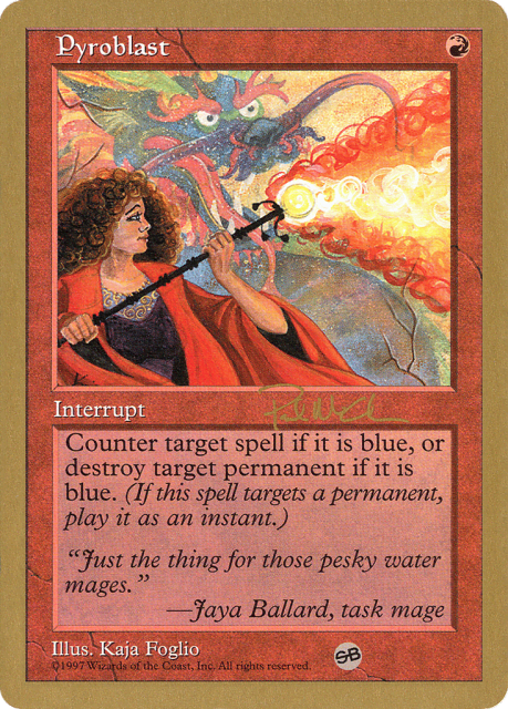 Pyroblast (pm262sb) — World Championship Decks 1997