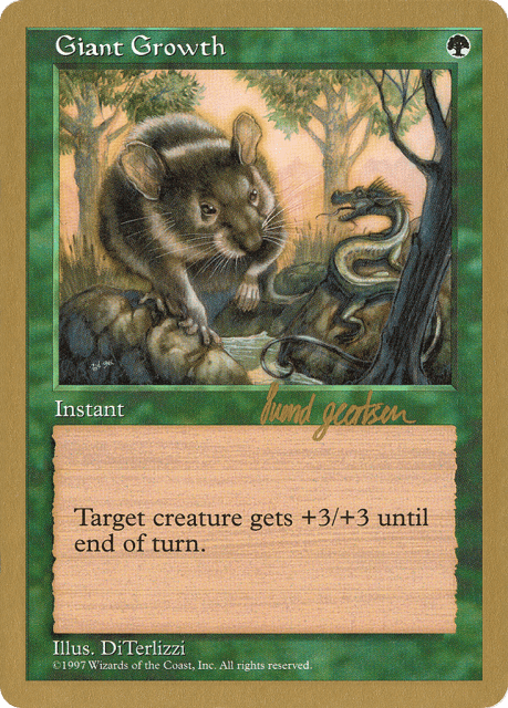 Giant Growth (sg299) — World Championship Decks 1997