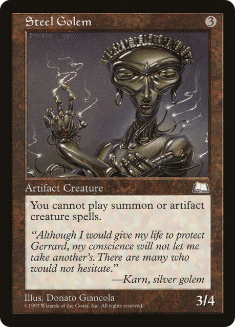 Steel Golem (157) — Weatherlight