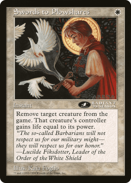 Swords to Plowshares (45) — Oversized League Prizes