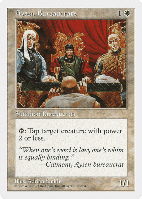 Aysen Bureaucrats (9) — Fifth Edition