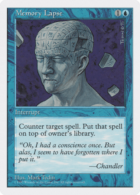 Memory Lapse (103) — Fifth Edition