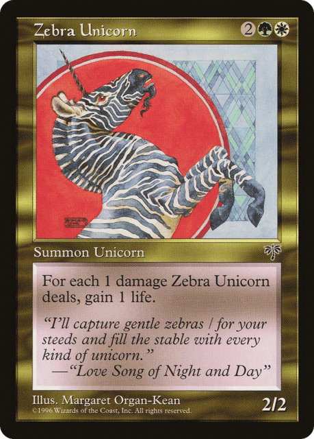 Zebra Unicorn (290) — Mirage