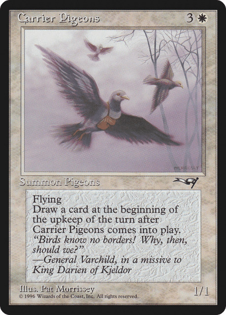 Carrier Pigeons (1a) — Alliances