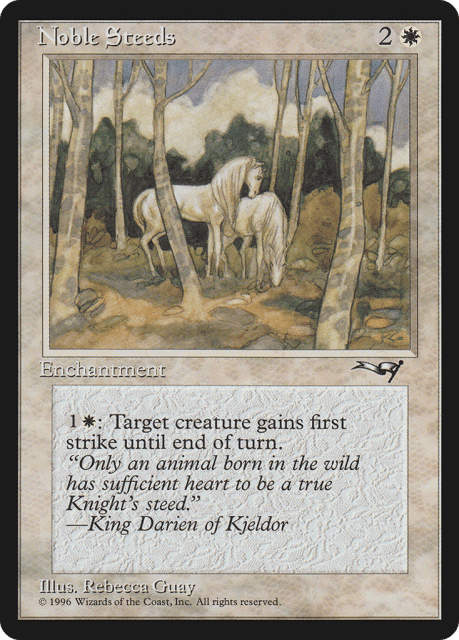 Noble Steeds (11a) — Alliances