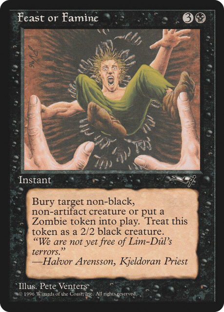 Feast or Famine (49a) — Alliances