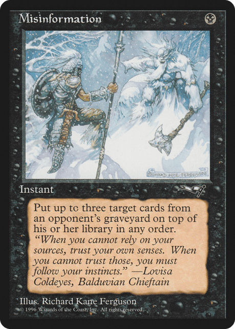 Misinformation (56) — Alliances
