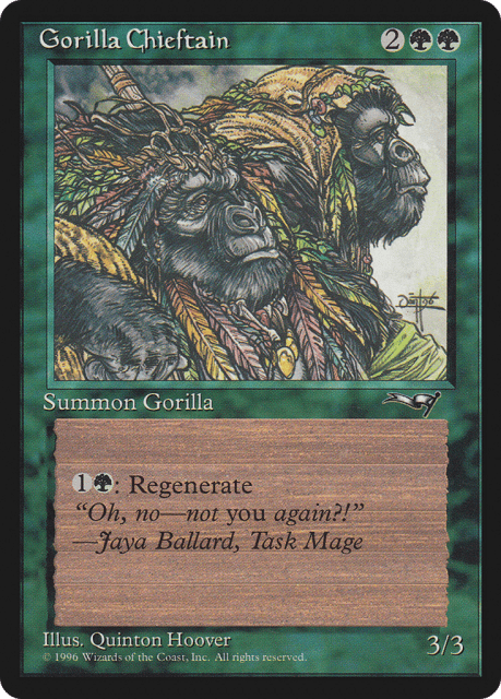 Gorilla Chieftain (94a) — Alliances