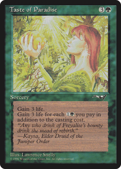 Taste of Paradise (100a) — Alliances