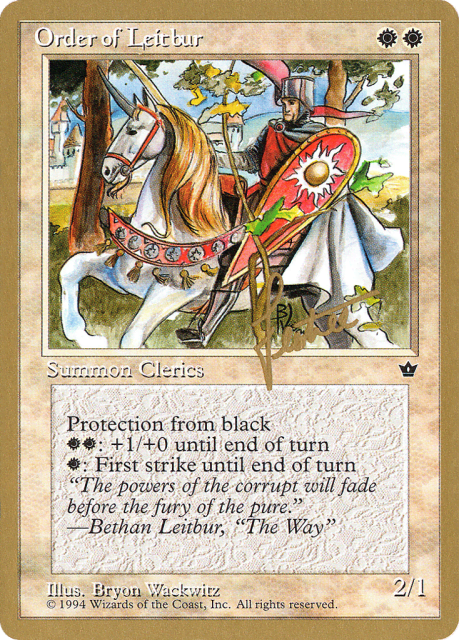 Order of Leitbur (bl16b) — Pro Tour Collector Set