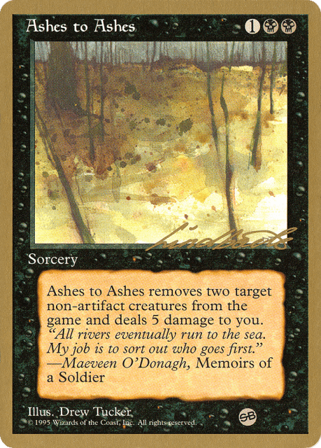 Ashes to Ashes (ll33sb) — Pro Tour Collector Set