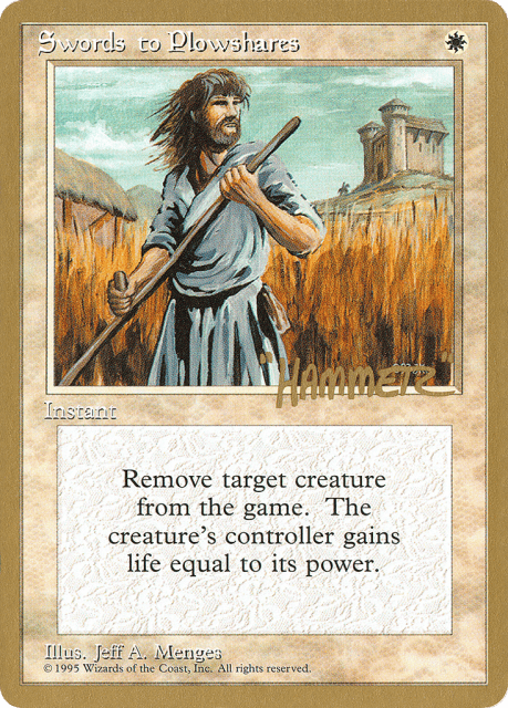 Swords to Plowshares (shr52) — Pro Tour Collector Set