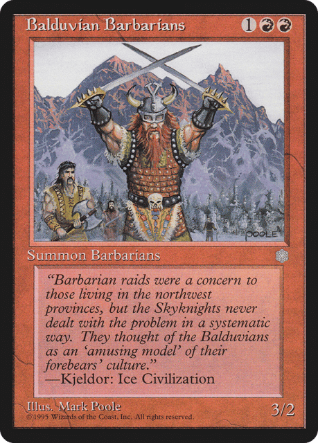 Balduvian Barbarians (172) — Ice Age
