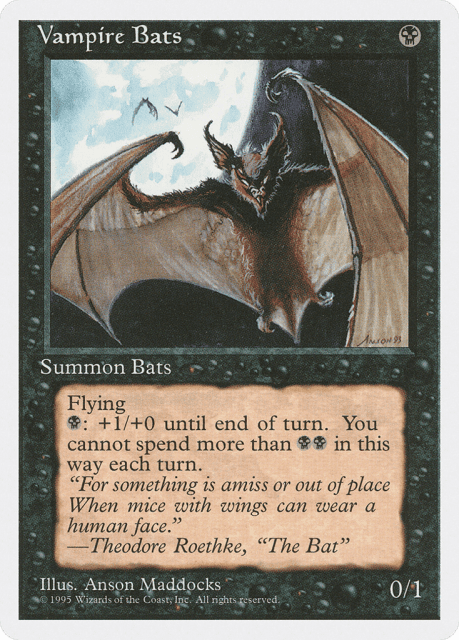 Vampire Bats (167) — Fourth Edition