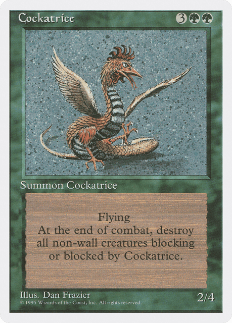 Cockatrice (237) — Fourth Edition