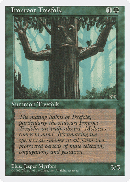 Ironroot Treefolk (253) — Fourth Edition