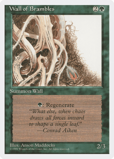 Wall of Brambles (282) — Fourth Edition